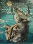 wildlife portrait, wolfe, wolves, wolf portrai, wildlife painting